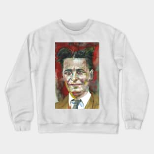 F. SCOTT FITZGERALD - watercolor portrait .1 Crewneck Sweatshirt